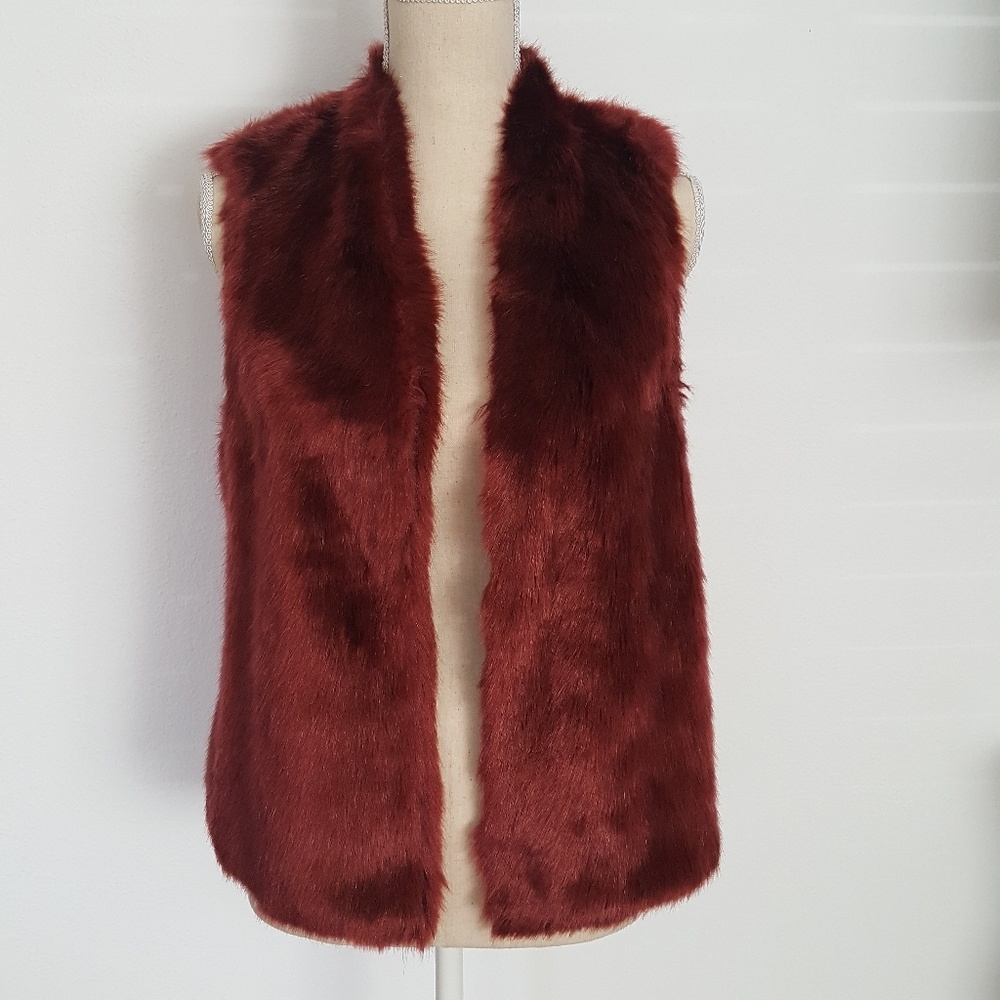 Forever 21 faux fur vest.
